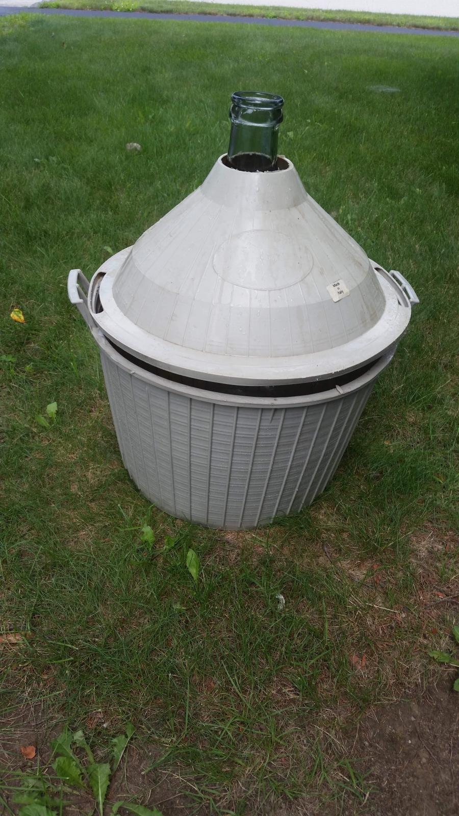 Massachusetts 15 gallon Gallon Glass DemiJohn (Carboy) Homebrew