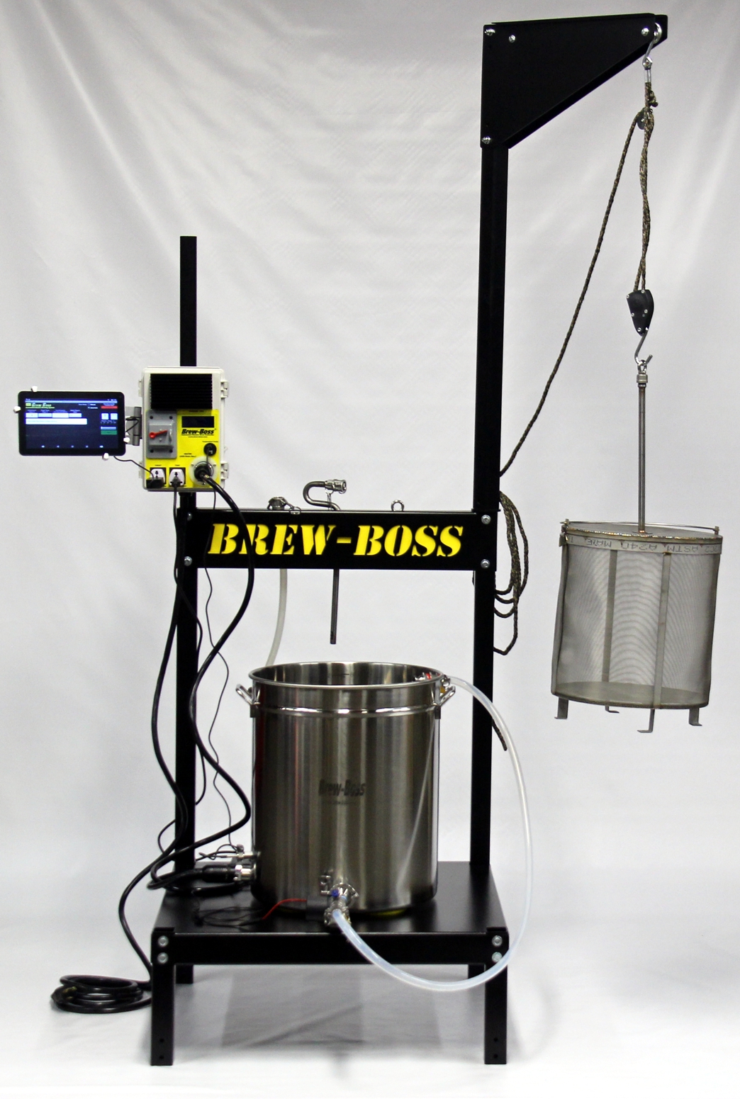 Brew-Boss Support Stand wint Integrated Pivoting Hoist 05.jpg Brew-Boss Support Stand wint Integrated Pivoting Hoist 05.jpg