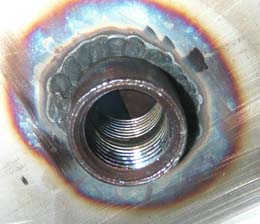 slag on inside of keggle