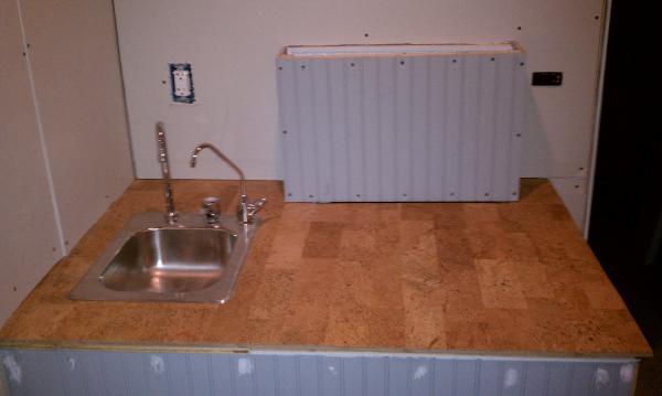 Surface with lid closed.