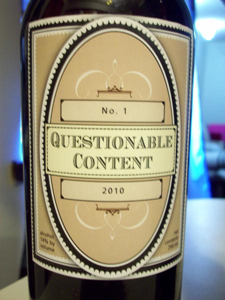 The label looks pretty good I think.  If anyone has anything they think would make it look better, feel free to comment.