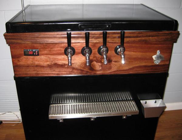 My kegerator. Four taps currently, with room to upgrade to six later.