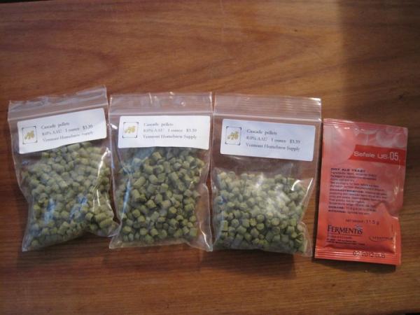 hops and yeast