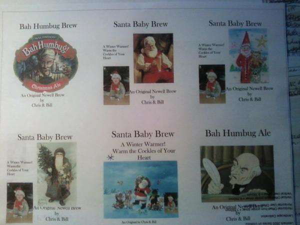 Labels I made for our Winter Warmer
