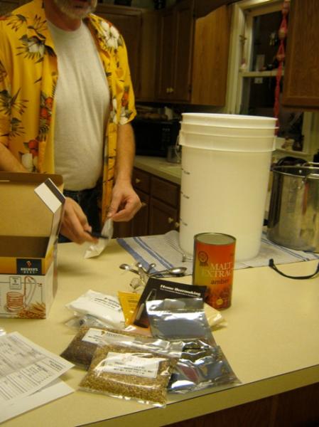 The first batch.  From a LME kit.  Scottish Ale
