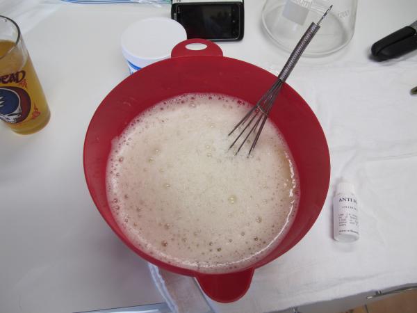 Mixing DME with water before boil
