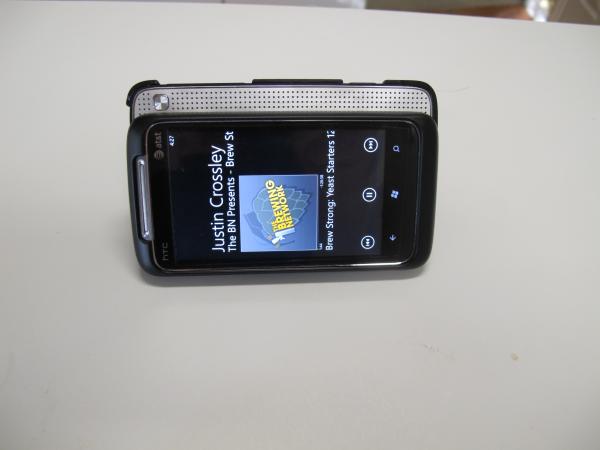 Brew Strong Podcast on Windows mobile 7 phone