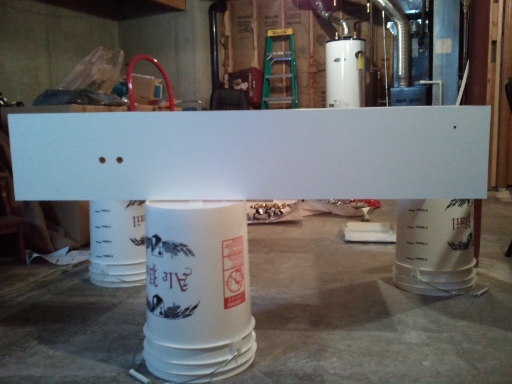 Rear view of painted collar