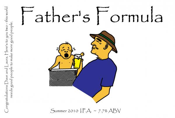 I made this for a friend that quit homebrewing while his wife was pregnant.