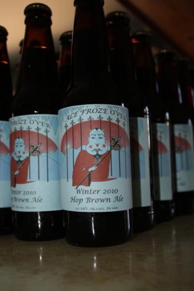 Saints beer in bottles