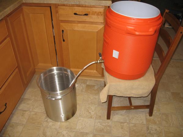 Indoor brewing set-up