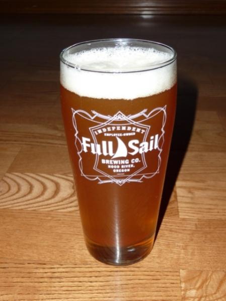 Rouge River - Brutal IPA in the greatest pint glass ever picked up at the Full Sail brewery in Hood River, OR