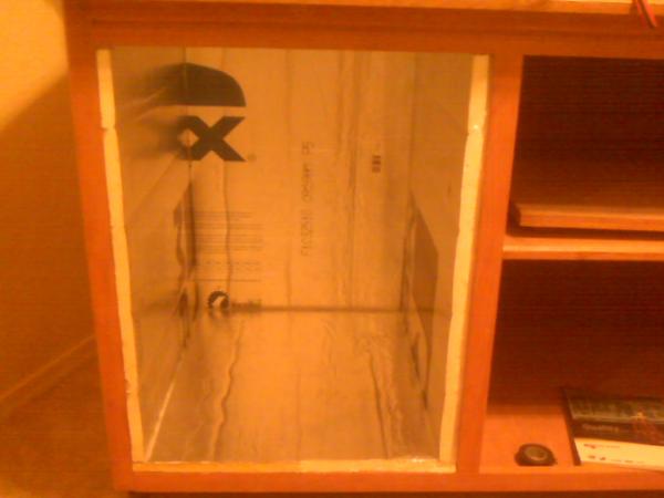 Insulating the cabinet