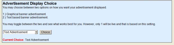 HomebrewTalk Advertisement Diplay choice