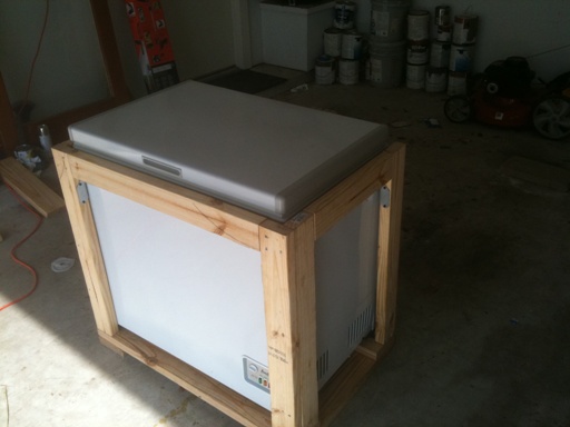 One more angle of the freezer in place