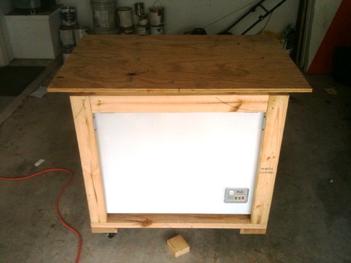 lid is cut and just set on top for mock up