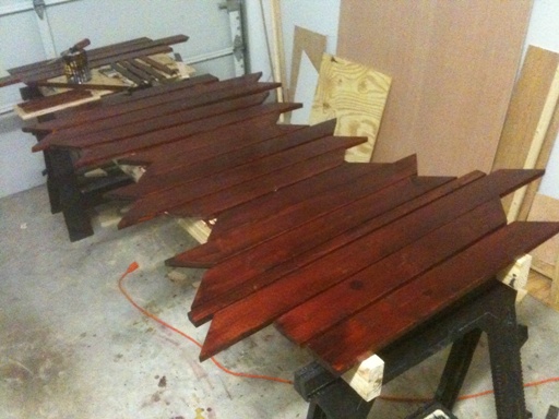 More stained trim