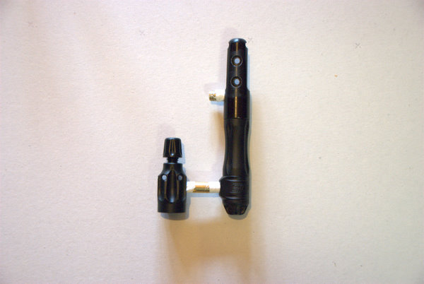 Co2 pressure can range between 650-1200psi.  Here is the attached On/Off valve, 1/8" NPT x1" Nipple, Primary High Pressure Regulator, ASA and close nipple.  Remember to turn the primary reg down to about 100psi as the Secondary reg has a maximum