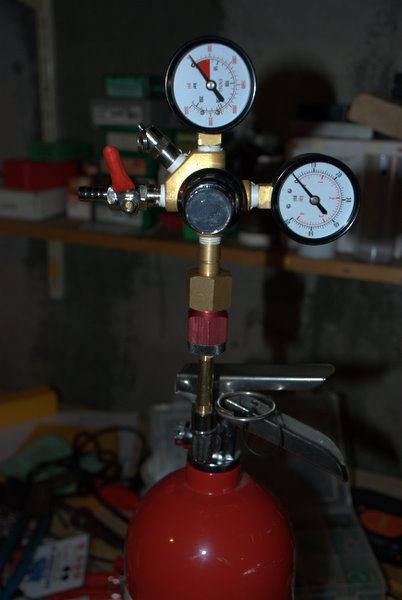 You would have to turn this upside down in order to work because of the dip tube in the tank.