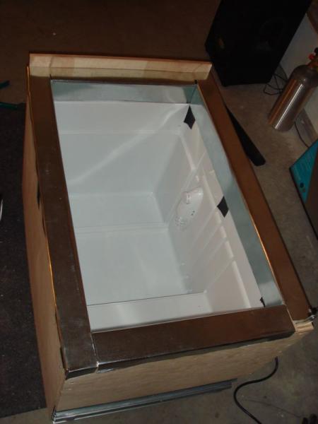 Metal trim bent and in place