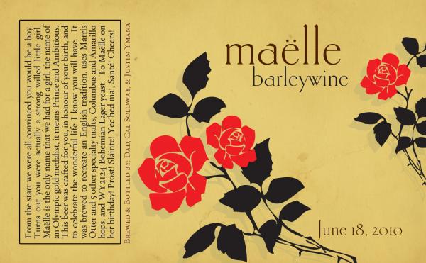 Maelle Barleywine Label