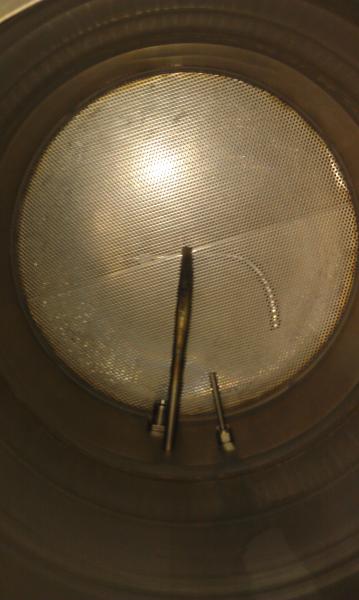 15 inch False Bottom we made out of a sheet of perforated stainless. (Just mocked up, hinges ordered)
