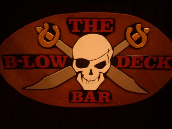The B-Low Deck Bar Sign