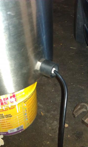 Element fitting complete - no leaks!