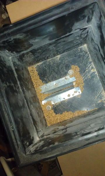 DIY grain mill hopper... still needs work
