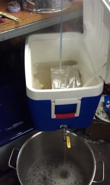 Fly sparging - DIY Esky cooler mash tun