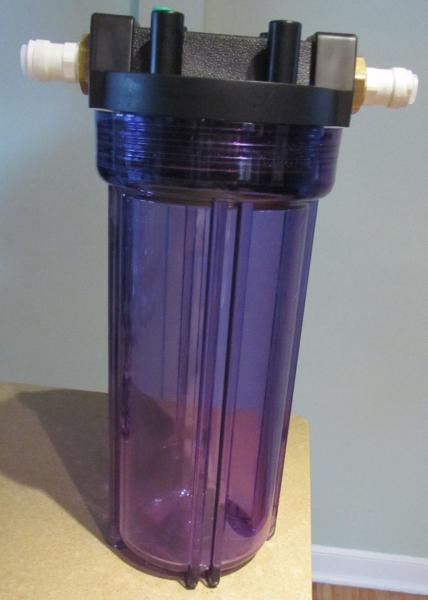 completed filter housing