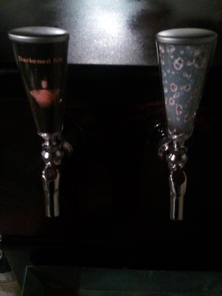 On tap as of 8/19/11: Darkened Ale and sparkling water
