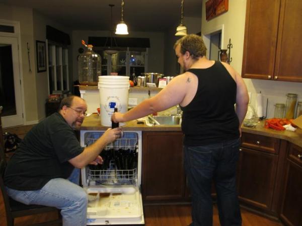 Father/son bottling team!