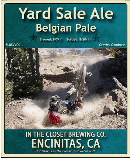 Yard Sale Belgium Ale Label