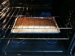 Maris Otter after 30 minutes of toasting. For pumpkin ale recipe.