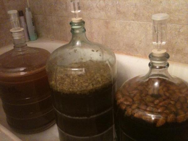 need another fermentation chamber... swamp shower will have to do.