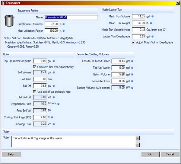 Braumeister 20L Equipment Profile