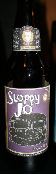 Sloppy Joe  Double IPA (image of guy on floor)
Although our Joe doesnt get sloppy very often, this beer can sneak up on him. And who can blame him?
Full bodied with a great taste and a hoppy bite, its easy to open another one. But consider yourself