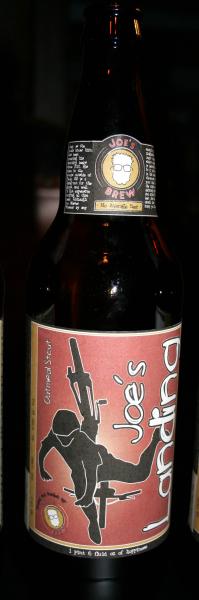 Joes Landing  Oatmeal Stout (image of bike wreck)
A moment for true inspiration! Joe took to mountain biking a few years ago. While riding the local
trails with the guys, he had his first real endo. Whats that? Thats when your bike suddenly stops,