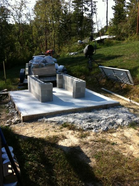 the start of my wood fired pizza oven