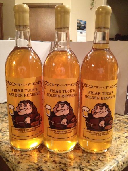 Friar Tuck's Golden Reserve bottled