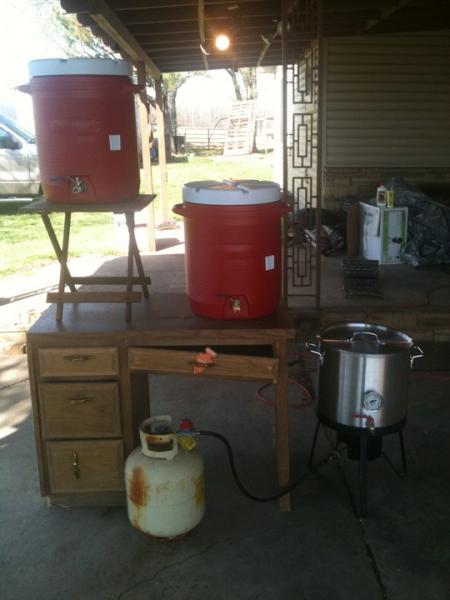 First run of the home made All-Grain system. It went great!
