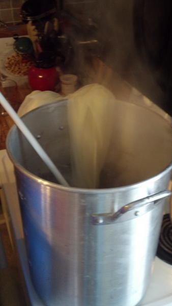 Decoction with mash hops