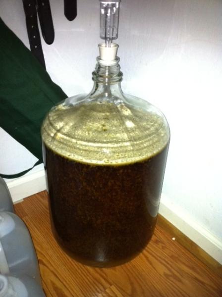 american ale (extract kit from oak barrel)
