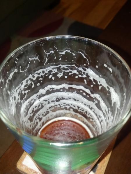 Lacing from my first kegged brew