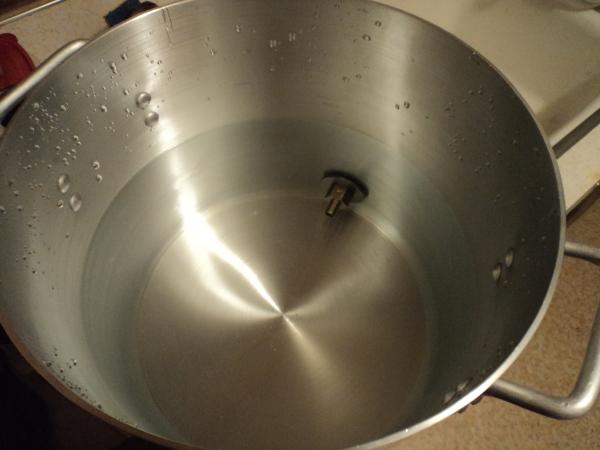 Inside mash tun
