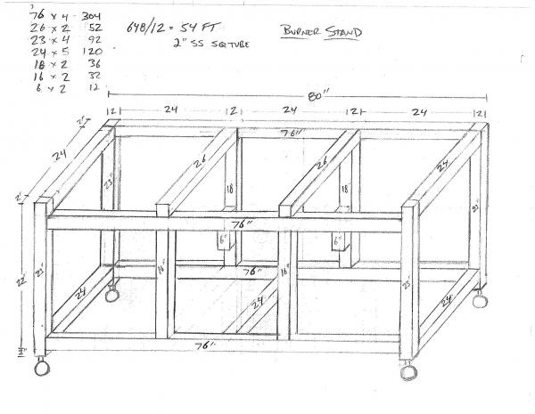 Burner Stand Drawing