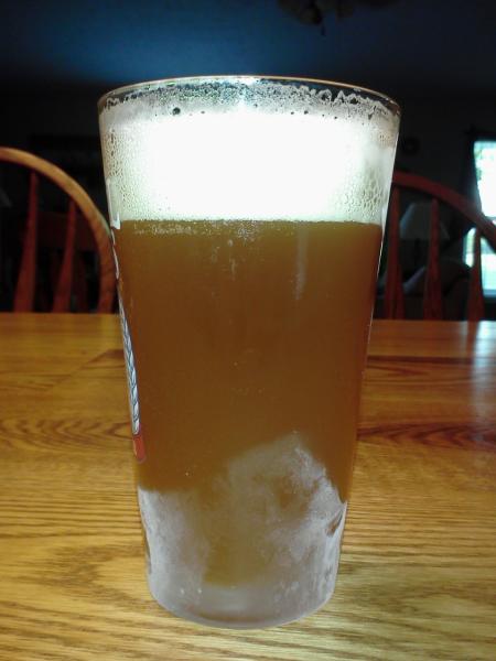 First pour of the GF English Pale Ale from Party Pig...