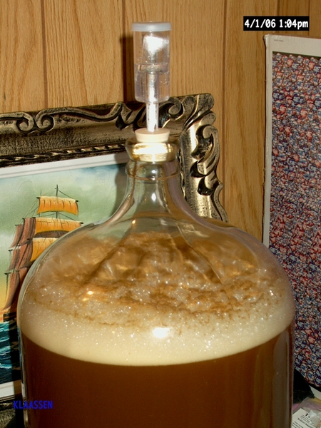 FirstBrew-16hoursintofermentation