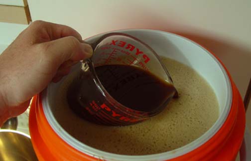 recirculatingwortintheMiniMashTun